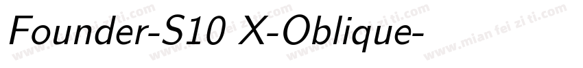 Founder-S10 X-Oblique字体转换